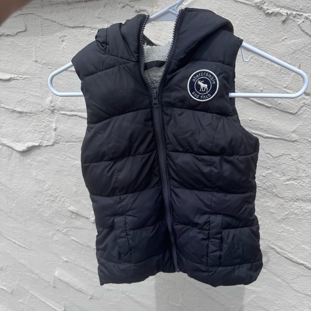 Abercrombie & Fitch Blue Puffer Vest size: small